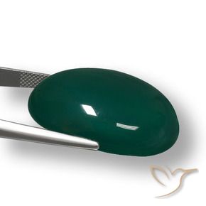 Ágata Verde escuro Natural 56.95ct, oval, Translúcido