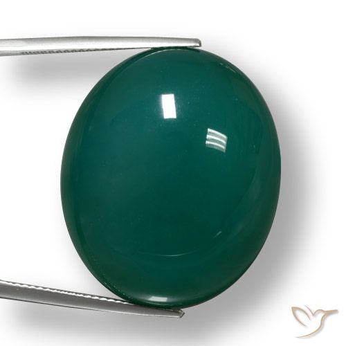 59.33ct Natural Verde Frio Ágata, oval, Translúcido