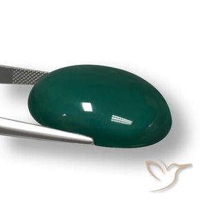 Ágata Verde Frio Natural 59.33ct, oval, Translúcido