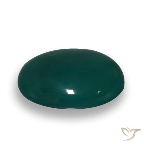 Ágata Verde Frio Natural 63.79ct, oval, Translúcido