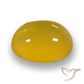 Ágata Mel amarelo Natural 4.67ct, oval, Translúcido