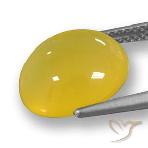Ágata ouro amarelado Natural 5.86ct, oval, Translúcido