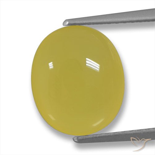 4.20ct Natural Amarelo Dourado Claro Ágata, oval, Translúcido