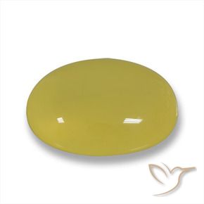 Ágata Amarelo Dourado Claro Natural 4.20ct, oval, Translúcido