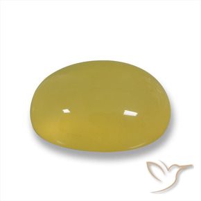 Ágata Mel amarelo Natural 3.73ct, oval, Translúcido