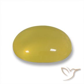 Ágata amarelo médio Natural 5.14ct, oval, Translúcido