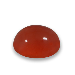 Ágata laranja natural 4,64ct, corte oval, translúcido