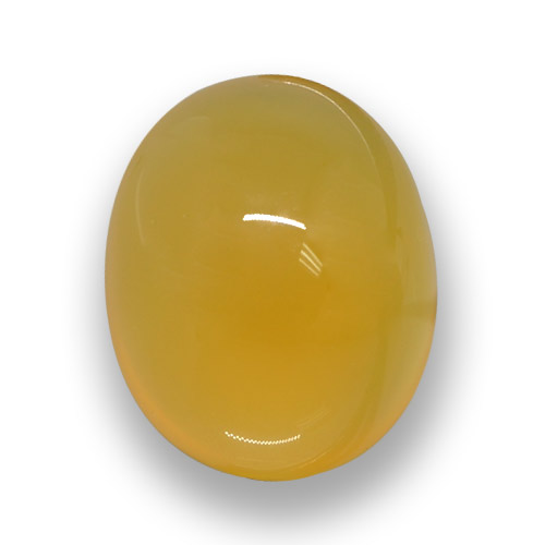 Ágata dourado natural 4,82ct, corte oval, translúcido
