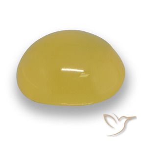 Ágata ouro amarelado Natural 6.30ct, oval, Translúcido