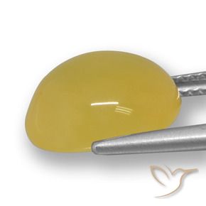 Ágata ouro amarelado Natural 6.30ct, oval, Translúcido