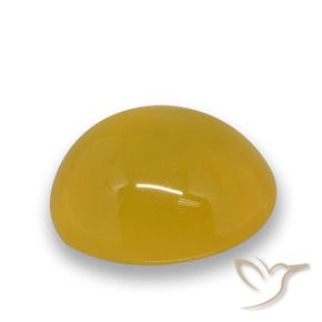 Ágata Amarelo escuro Natural 4.74ct, oval, Translúcido