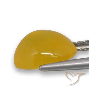 Ágata Amarelo escuro Natural 4.74ct, oval, Translúcido