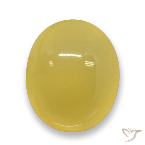 3.66ct Natural amarelo médio Ágata, oval, Translúcido