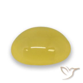 Ágata amarelo médio Natural 3.66ct, oval, Translúcido