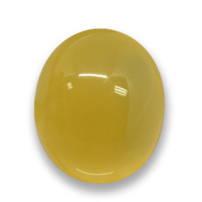 Ágata Amarelo Natural 3.65ct, Corte Oval, Translúcido