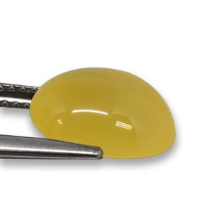 Ágata Amarelo Natural 3.65ct, Corte Oval, Translúcido