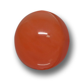 Ágata vermelho natural 5,61ct, corte oval, translúcido