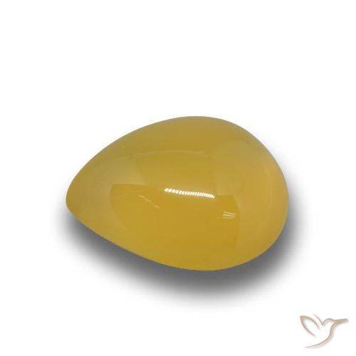 Ágata Dourado-Laranja Natural 4.50ct, Formato de pêra, Translúcido