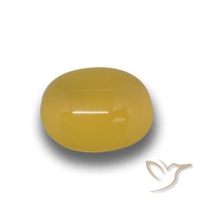 Ágata Amarelo escuro Natural 4.43ct, oval, Translúcido