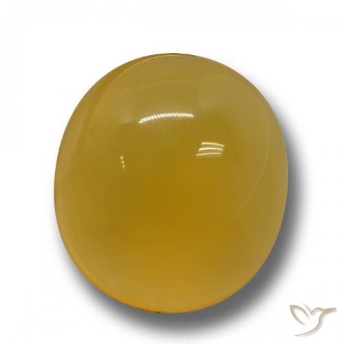 7.28ct Natural Dourado-Laranja Ágata, oval, Translúcido