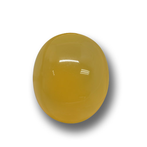 Ágata Dourado-Laranja Natural 3.76ct, Corte Oval, Translúcido