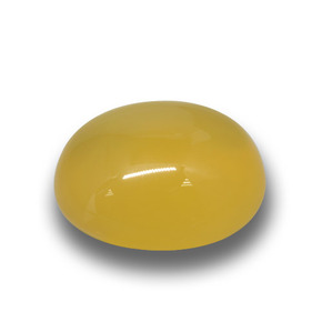Ágata Dourado-Laranja Natural 5.47ct, Corte Oval, Translúcido