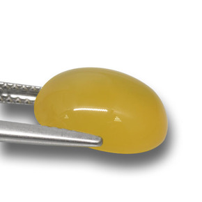 Ágata Dourado-Laranja Natural 5.47ct, Corte Oval, Translúcido