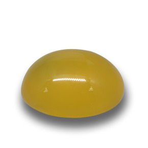 Ágata dourado natural 4,22ct, corte oval, translúcido