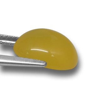 Ágata dourado natural 4,22ct, corte oval, translúcido
