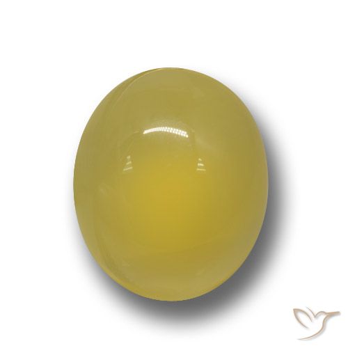 4.38ct Natural Amarelo claro médio Ágata, oval, Translúcido