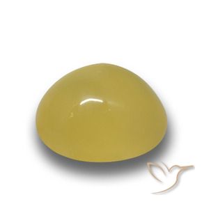 Ágata Amarelo claro médio Natural 4.00ct, oval, Translúcido