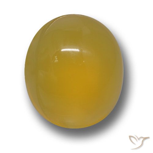4.40ct Natural Mel amarelo Ágata, oval, Translúcido