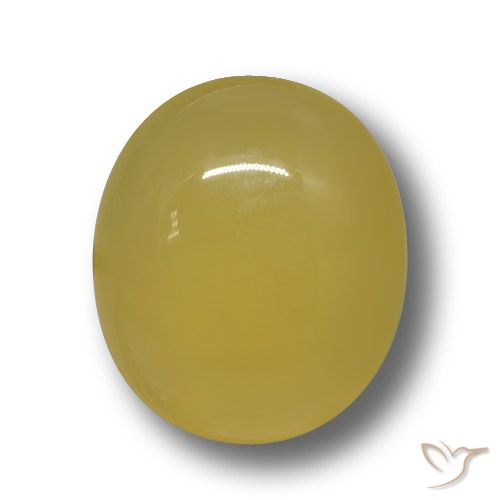 5.07ct Natural amarelo médio Ágata, oval, Translúcido
