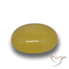 Ágata amarelo médio Natural 5.07ct, oval, Translúcido