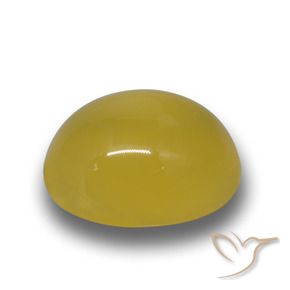 Ágata Amarelo escuro Natural 6.15ct, oval, Translúcido