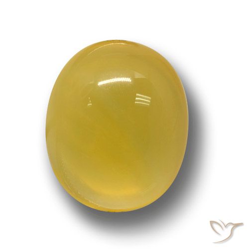 4.28ct Natural Amarelo escuro Ágata, oval, Translúcido