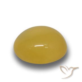 Ágata Amarelo escuro Natural 4.67ct, oval, Translúcido