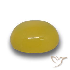 Ágata Amarelo escuro Natural 5.57ct, oval, Translúcido