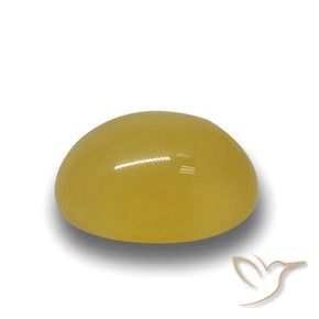 Ágata Mel amarelo Natural 3.84ct, oval, Translúcido