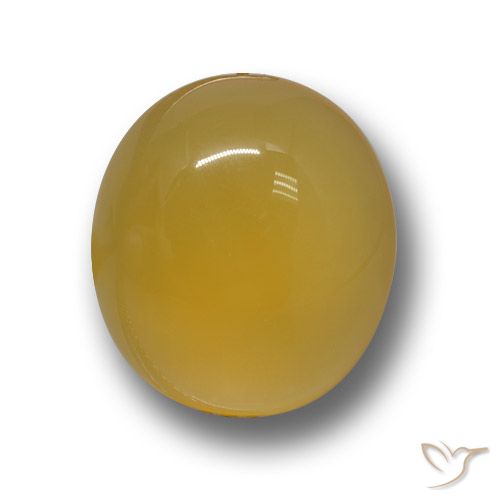 4.23ct Natural amarelo rico Ágata, oval, Translúcido