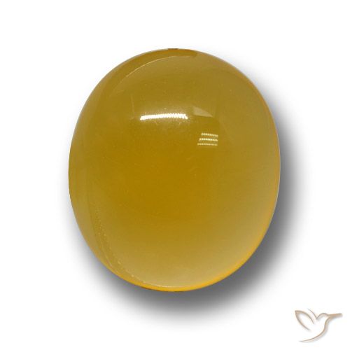 4.47ct Natural Amarelo escuro Ágata, oval, Translúcido