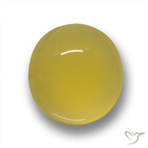 6.56ct Natural amarelo médio Ágata, oval, Translúcido