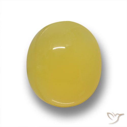 4.03ct Natural amarelo médio Ágata, oval, Translúcido