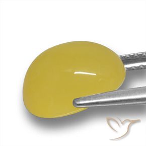 Ágata amarelo médio Natural 4.03ct, oval, Translúcido