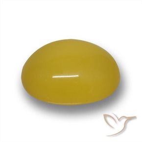 Ágata Mel amarelo Natural 4.50ct, oval, Translúcido