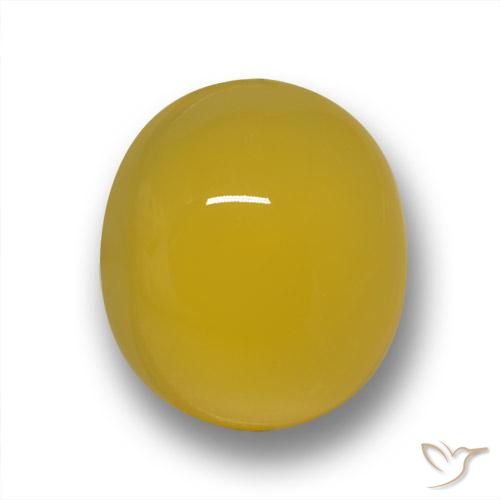 3.29ct Natural Amarelo escuro Ágata, oval, Translúcido