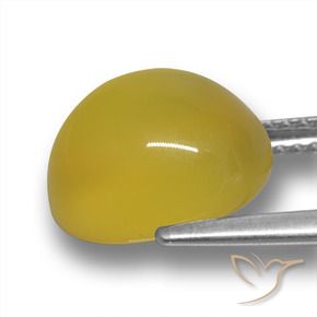 Ágata Amarelo Toscana Natural 5.11ct, oval, Translúcido