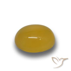Ágata Amarelo escuro Natural 4.96ct, oval, Translúcido