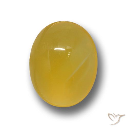 3.64ct Natural Amarelo escuro Ágata, oval, Translúcido
