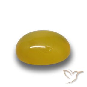Ágata Amarelo escuro Natural 3.64ct, oval, Translúcido